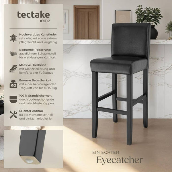 Barhocker schwarz 6er Set