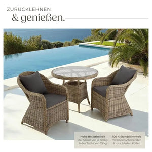 Aluminium Rattan Sitzgruppe Zürich