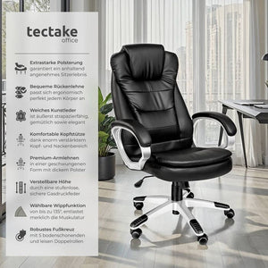 Executive chair with double padding