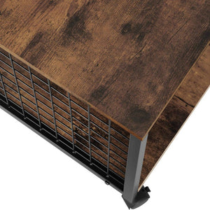 Beistelltisch Gary 40x40x48cm Industrial dunkelbraun