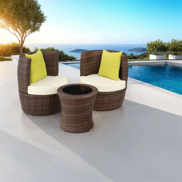 Aluminium Rattan Sitzgruppe Nizza