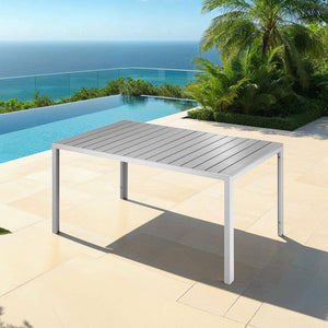 Gartentisch Bianca silber/grau