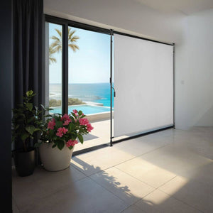 Klemmmarkise Taija hellgrau 120 x 310 cm