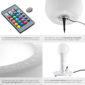 LED-Blumentopf Luminous Courve Pot