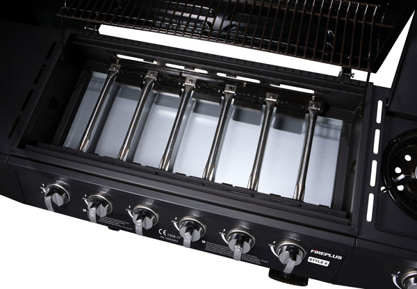 Gasgrill 6 Brenner + Seitenbrenner