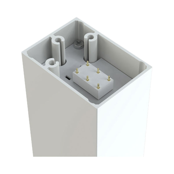 CONTINI LED Büro-Stehleuchte Morelux dimmbar silber