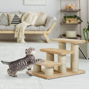 Katzentreppe Hundetreppe Tierteppe für Katzen und Hunde 3 Stufig