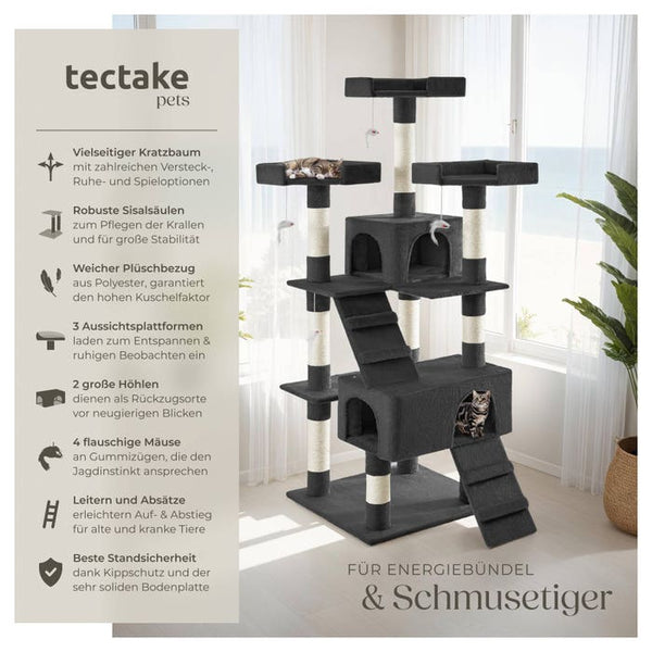 Kratzbaum Barney 170cm schwarz