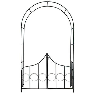 Arco per rose con porta, 240 cm
