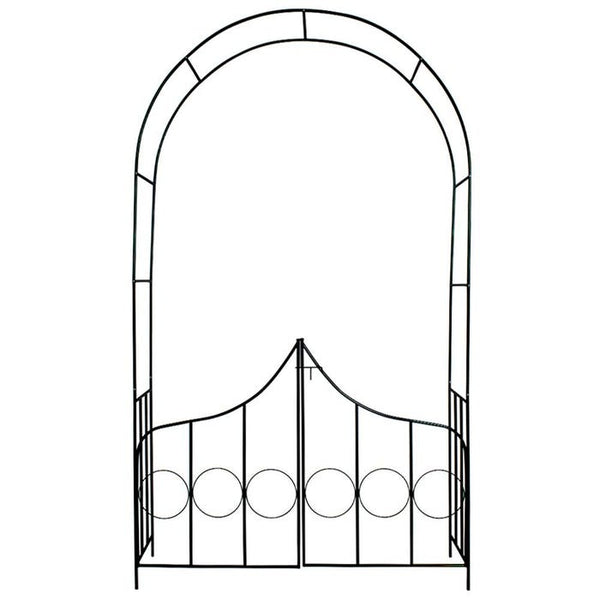 Arco per rose con porta, 240 cm