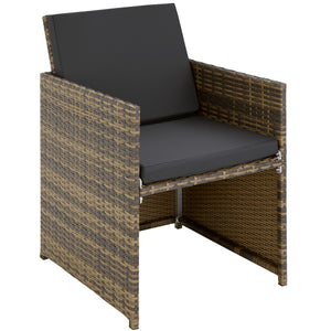 Aluminium Rattan Sitzgruppe Manhattan 4+4+1, natur