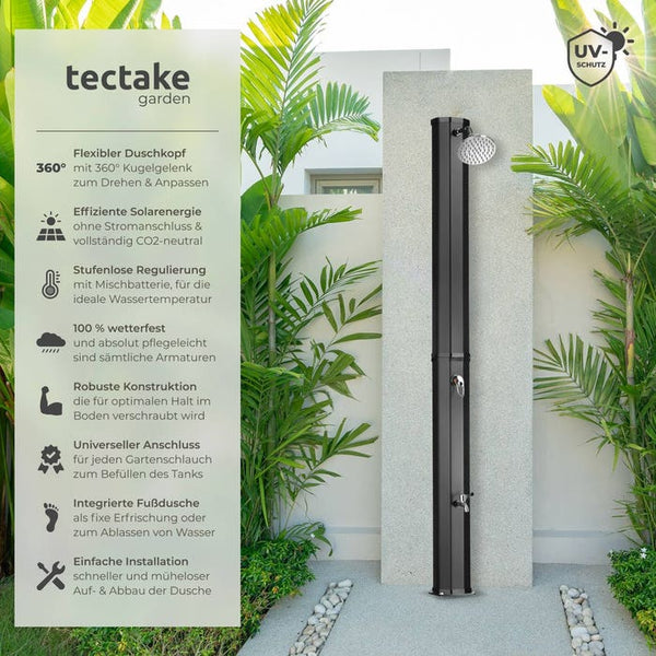 Solardusche Ofanto 35l schwarz