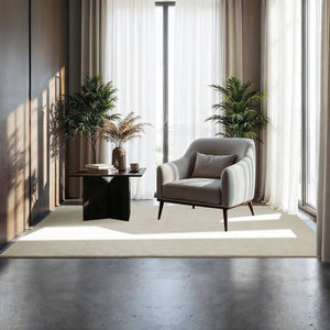 Tapis à poils courts Soft Zone crème 120 x 170 cm 