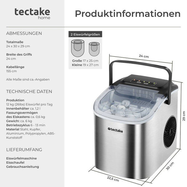 Eiswürfelmaschine Arctic silber