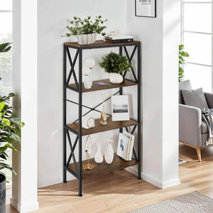 Regal Barry Industrial Holz dunkel, rustikal