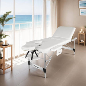 3 Zonen Massageliege Phuket weiss