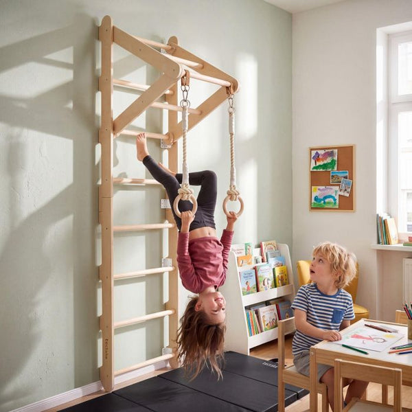 Sprossenwand Matterhorn 4in1 für Kinder Indoor braun