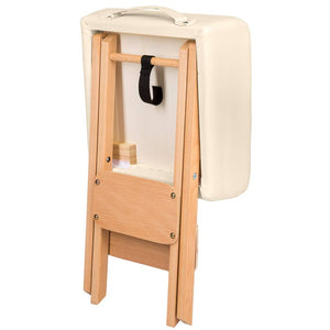 Hocker + 2 Lagerungsrollen beige