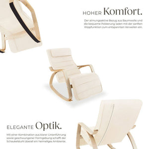 Schaukelstuhl Onda beige