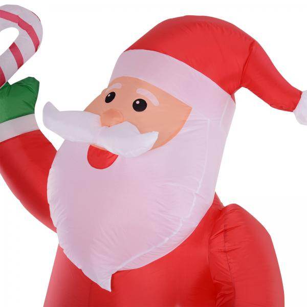 Aufblasbarer Weihnachtsmann 160 cm x 85 cm x 243 cm
