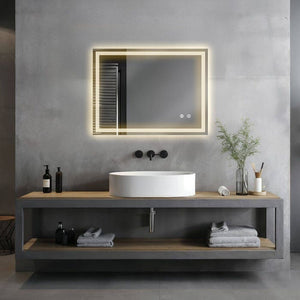 Rechteckiger LED Badezimmerspiegel Clara 50 x 70 cm