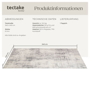 Vintage Designer Teppich Nadira 240 x 340 cm