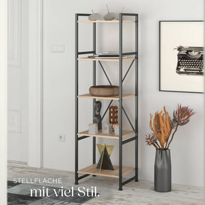 Regal Manchester Industrial Holz hell, Eiche Sonoma