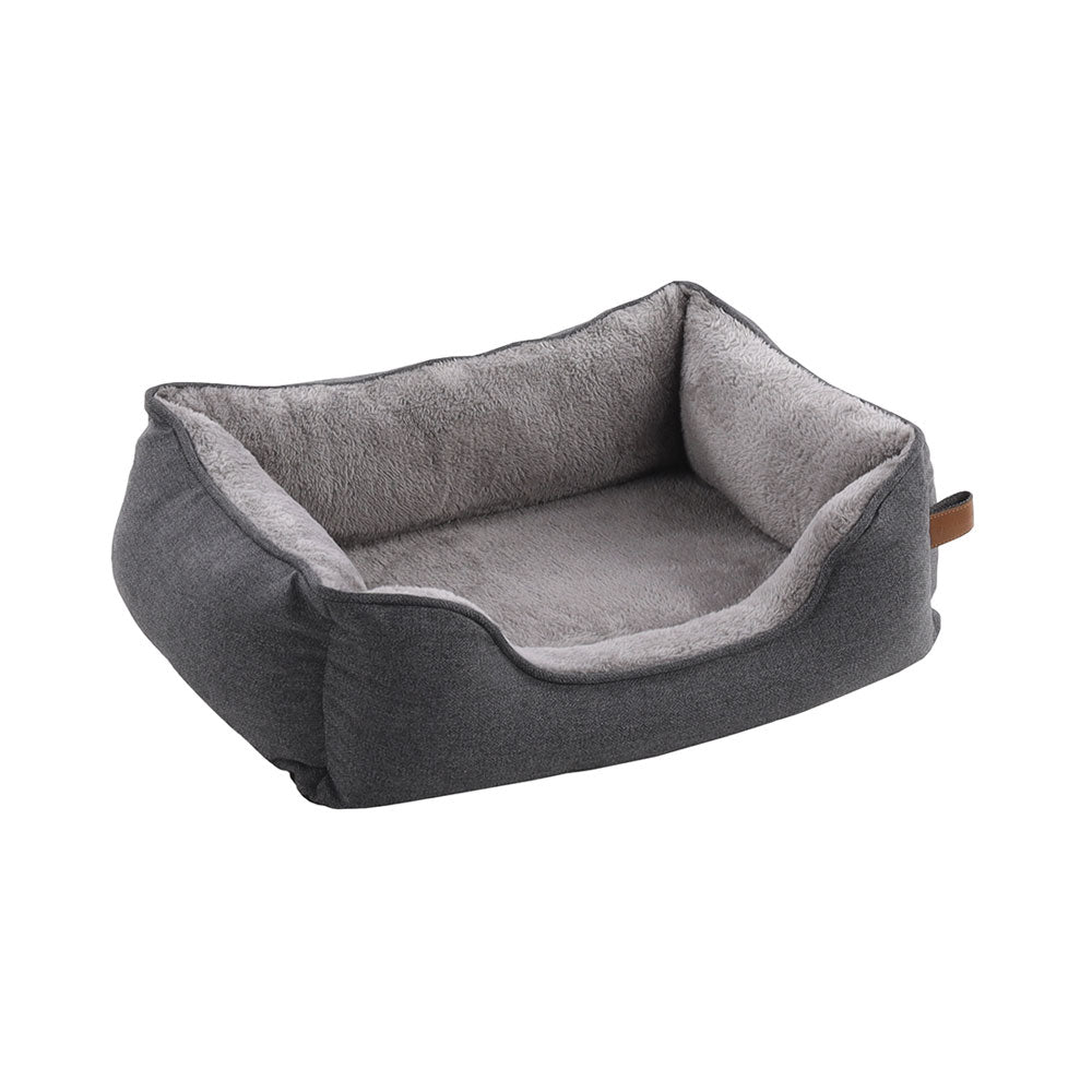 Flamingo basket Carlota grey L