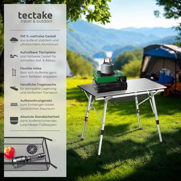 Campingtisch Tina silber