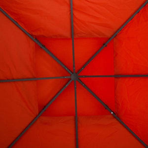 Ersatzdach Pavillondach für Metallpavillon Polyester 3x3m Rostrot