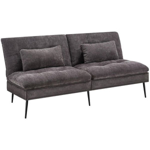 Schlafsofa Tokio 3in1 mit neigbarer Rückenlehne grau