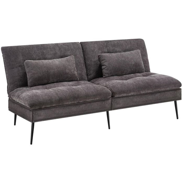 Schlafsofa Tokio 3in1 mit neigbarer Rückenlehne grau