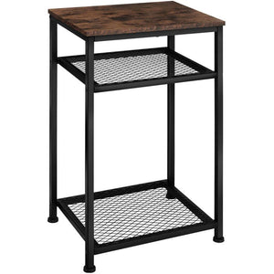 Beistelltisch York Industrial Holz dunkel, rustikal