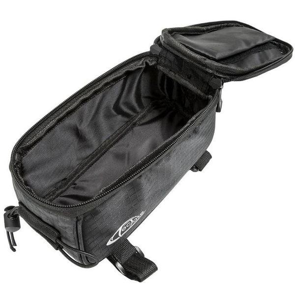 Fahrradtasche mit Rahmen-Befestigung für Smartphones schwarz 20 x 9,5 x 10 cm