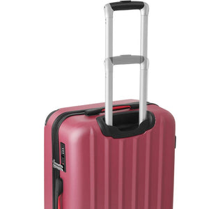 Hartschalenkoffer und Beauty-Case Set 4-tlg. Weinrot