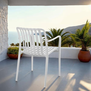 Gartenstühle Alcudia creme 4er Set