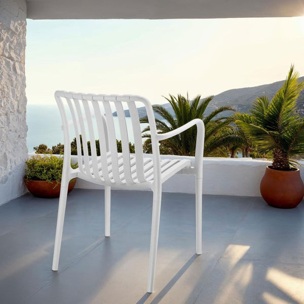 Gartenstühle Alcudia creme 4er Set