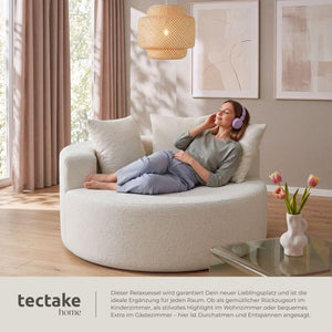 Relaxsessel Love Boneless Premiumschaumstoff Bouclé creme