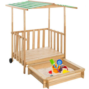 Sandkasten und Spielveranda Gretchen, grün