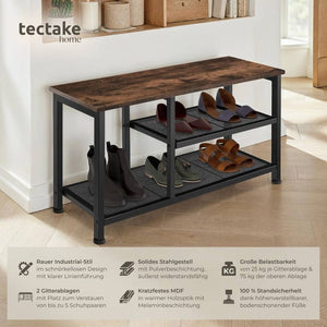 Scarpiera Taunton - Marrone scuro industriale 