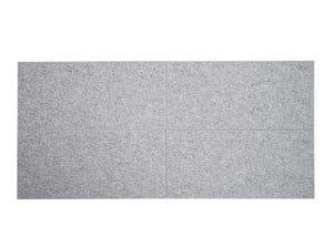 6er-Set schalldämmende Akustikplatten Wandpaneele 1qm hellgrau