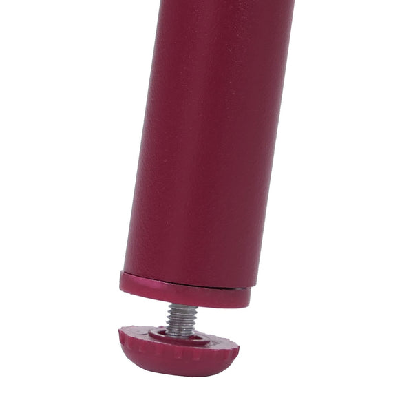 6er-Set Esszimmerstühle Aluminium Stoff Seilgeflecht bordeaux