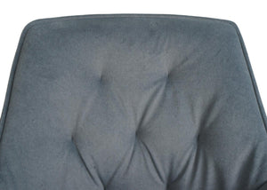 6er-Set Esszimmerstühle drehbar mit Armlehne Stoff anthrazit