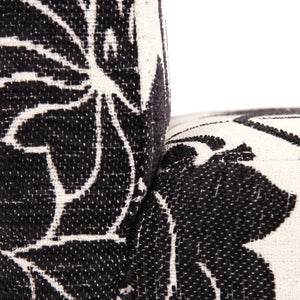 6er-Set Esszimmerstühle aus Jacquard-Textil mit dunklen Beinen
