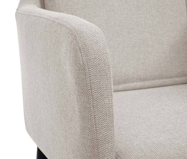 6er-Set Esszimmerstuhl Küchenstuhl Stoff creme-beige