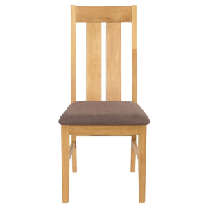 6er-Set Esszimmerstühle Stoff Massivholz hell taupe