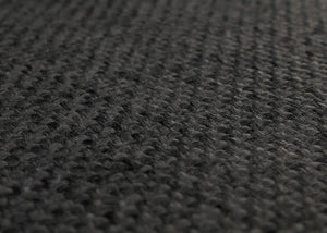 6er-Set Esszimmerstühle Textil mit hellen Beinen schwarz