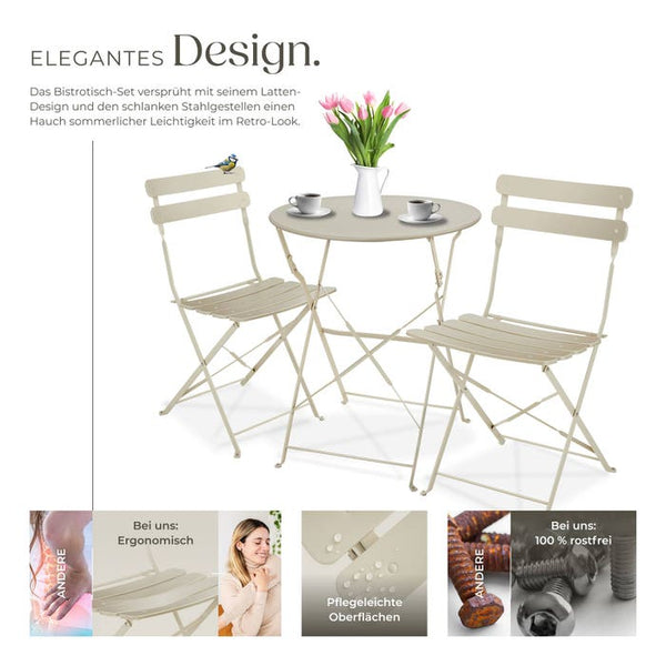 Bistrotisch Set Frieda creme