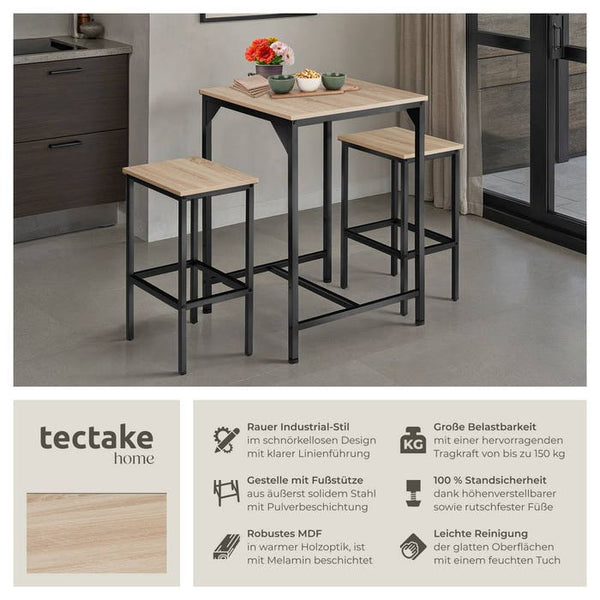 Set da bar Inverness Industrial marrone chiaro