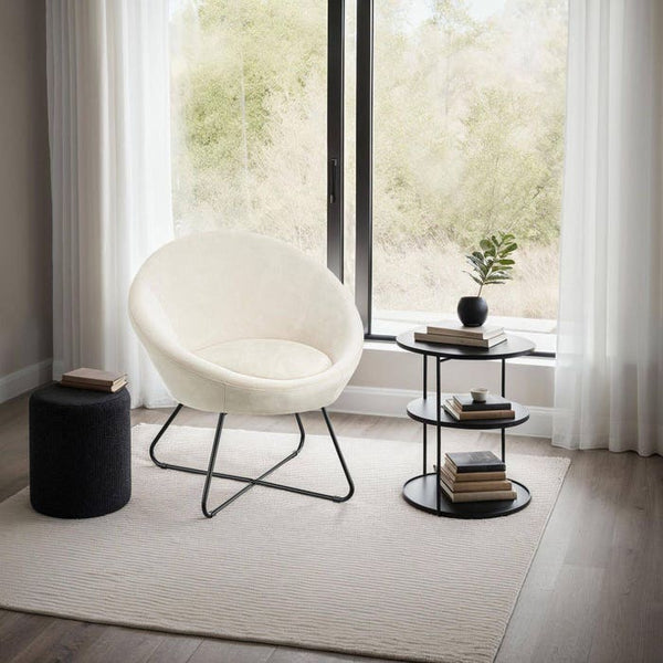 Cocktailsessel Centera Samtoptik beige
